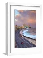 The Malecon Looking Towards Vedado, Havana, Cuba-Jon Arnold-Framed Photographic Print