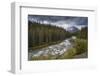 The Maligne River meandering through the Canadian Rockies, Jasper National Park-Adam Burton-Framed Photographic Print