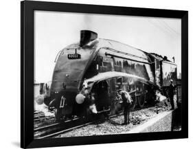 The Mallard Steam Train, World Record Holder for Steam Locomotives of 126 MPH in 1938-null-Framed Photographic Print