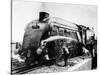 The Mallard Steam Train, World Record Holder for Steam Locomotives of 126 MPH in 1938-null-Stretched Canvas