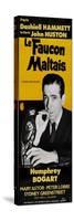 The Maltese Falcon, French Movie Poster, 1941-null-Stretched Canvas