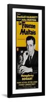 The Maltese Falcon, French Movie Poster, 1941-null-Framed Premium Giclee Print