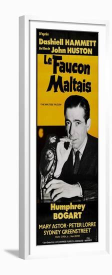 The Maltese Falcon, French Movie Poster, 1941-null-Framed Premium Giclee Print