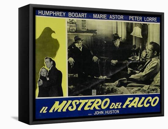 The Maltese Falcon, Italian Movie Poster, 1941-null-Framed Stretched Canvas