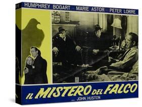 The Maltese Falcon, Italian Movie Poster, 1941-null-Stretched Canvas