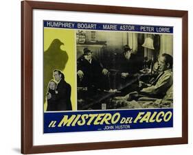 The Maltese Falcon, Italian Movie Poster, 1941-null-Framed Art Print