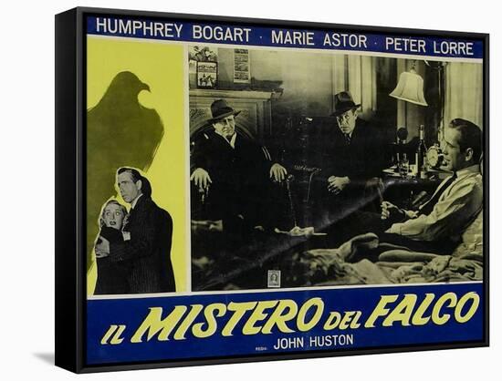 The Maltese Falcon, Italian Movie Poster, 1941-null-Framed Stretched Canvas