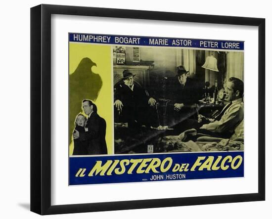 The Maltese Falcon, Italian Movie Poster, 1941-null-Framed Art Print