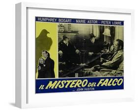 The Maltese Falcon, Italian Movie Poster, 1941-null-Framed Art Print