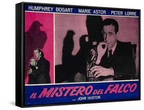 The Maltese Falcon, Italian Movie Poster, 1941-null-Framed Stretched Canvas