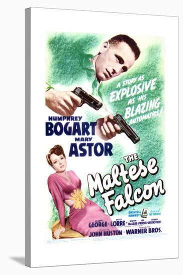 The Maltese Falcon - Movie Poster Reproduction-null-Stretched Canvas