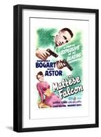 The Maltese Falcon - Movie Poster Reproduction-null-Framed Premium Giclee Print