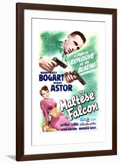 The Maltese Falcon - Movie Poster Reproduction-null-Framed Art Print