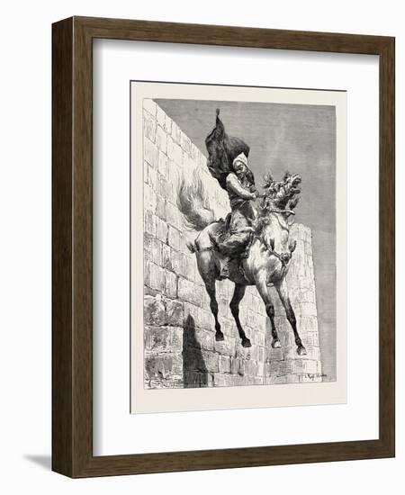 The Mameluke's Leap, Egypt, 1879-null-Framed Giclee Print