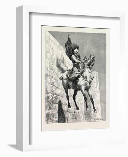 The Mameluke's Leap, Egypt, 1879-null-Framed Giclee Print