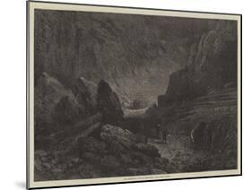 The Mammoth Cave of Kentucky, the River Cliffs-null-Mounted Giclee Print