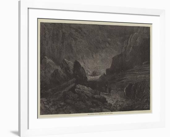 The Mammoth Cave of Kentucky, the River Cliffs-null-Framed Giclee Print