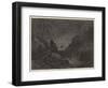 The Mammoth Cave of Kentucky, the River Cliffs-null-Framed Premium Giclee Print