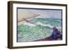 The Man at the Helm, 1892 (Oil on Canvas)-Theo Van Rysselberghe-Framed Giclee Print