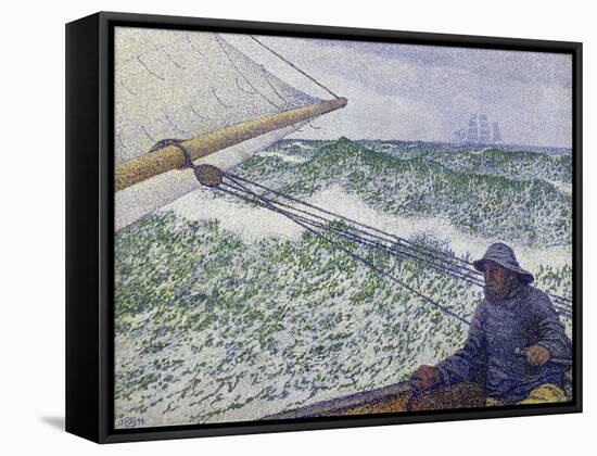 The Man at the Helm, c.1892-Théo van Rysselberghe-Framed Stretched Canvas