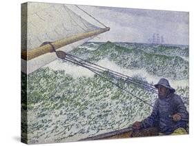 The Man at the Helm, c.1892-Théo van Rysselberghe-Stretched Canvas