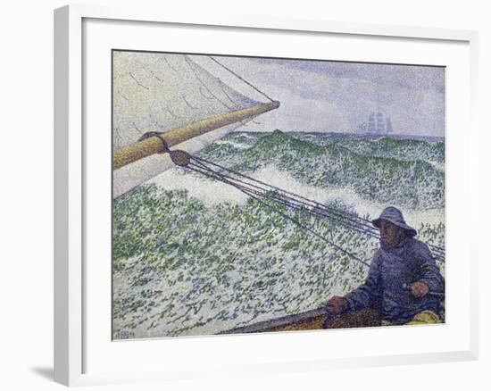 The Man at the Helm, c.1892-Théo van Rysselberghe-Framed Giclee Print