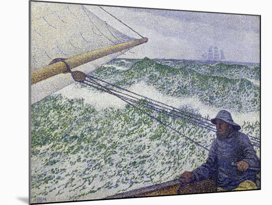 The Man at the Helm, c.1892-Théo van Rysselberghe-Mounted Giclee Print