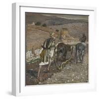 The Man at the Plough from 'The Life of Our Lord Jesus Christ'-James Jacques Joseph Tissot-Framed Giclee Print