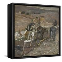 The Man at the Plough from 'The Life of Our Lord Jesus Christ'-James Jacques Joseph Tissot-Framed Stretched Canvas