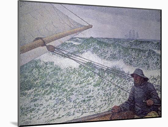 The Man at the Tiller, 1892-Théo van Rysselberghe-Mounted Giclee Print