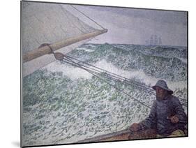 The Man at the Tiller, 1892-Théo van Rysselberghe-Mounted Giclee Print