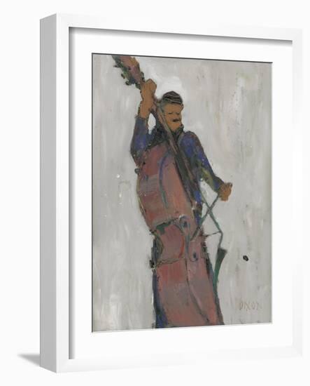 The Man Behind the Bass-Samuel Dixon-Framed Art Print