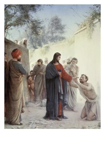 'The Man Born Blind' Giclee Print - Carl Bloch | AllPosters.com