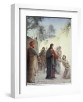 The Man Born Blind-Carl Bloch-Framed Giclee Print