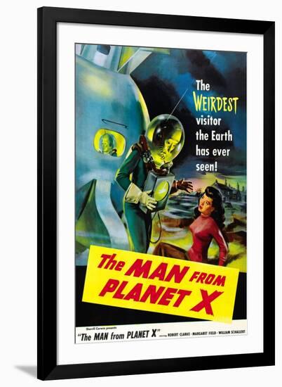 The Man From Planet X, Pat Goldin (As the Title Character), Margaret Field (Girl On Right), 1951-null-Framed Art Print