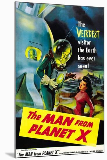 The Man From Planet X, Pat Goldin (As the Title Character), Margaret Field (Girl On Right), 1951-null-Mounted Art Print