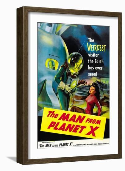 The Man From Planet X, Pat Goldin (As the Title Character), Margaret Field (Girl On Right), 1951-null-Framed Art Print