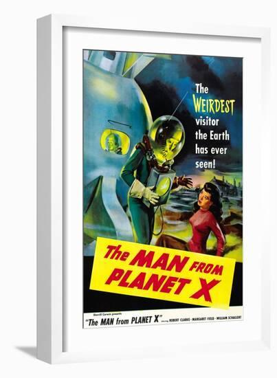 The Man From Planet X, Pat Goldin (As the Title Character), Margaret Field (Girl On Right), 1951-null-Framed Art Print