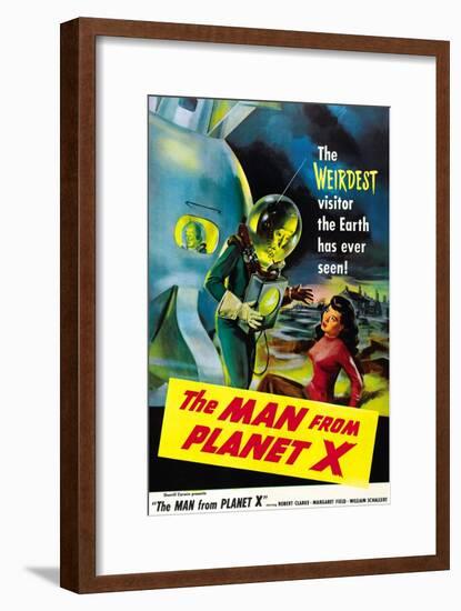 The Man From Planet X, Pat Goldin (As the Title Character), Margaret Field (Girl On Right), 1951-null-Framed Art Print