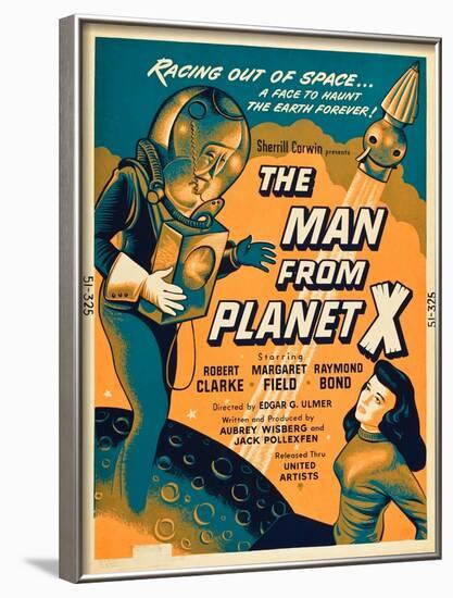 The Man From Planet X, Pat Goldin, Margaret Field, 1951-null-Framed Art Print