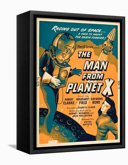 The Man From Planet X, Pat Goldin, Margaret Field, 1951-null-Framed Stretched Canvas