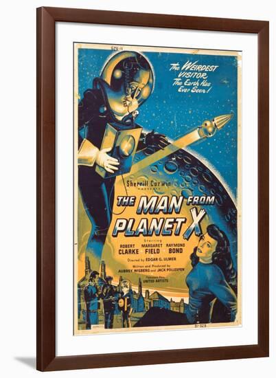 The Man From The Planet X, Pat Goldin, Margaret Field, 1951-null-Framed Art Print