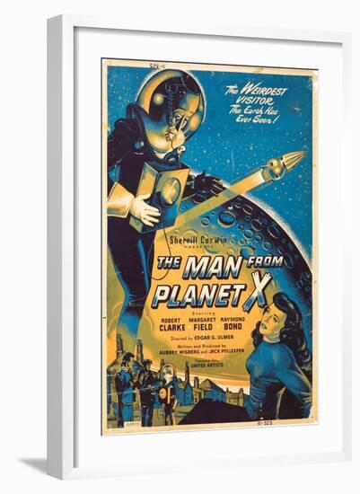 The Man From The Planet X, Pat Goldin, Margaret Field, 1951-null-Framed Art Print