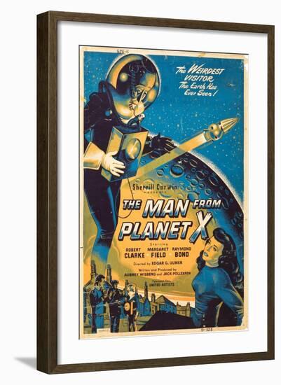 The Man From The Planet X, Pat Goldin, Margaret Field, 1951-null-Framed Art Print