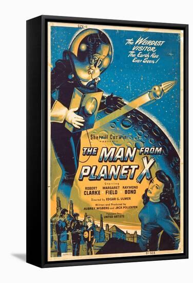 The Man From The Planet X, Pat Goldin, Margaret Field, 1951-null-Framed Stretched Canvas