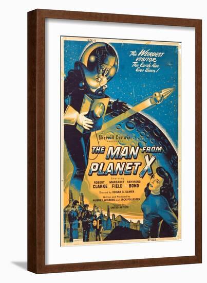 The Man From The Planet X, Pat Goldin, Margaret Field, 1951-null-Framed Art Print