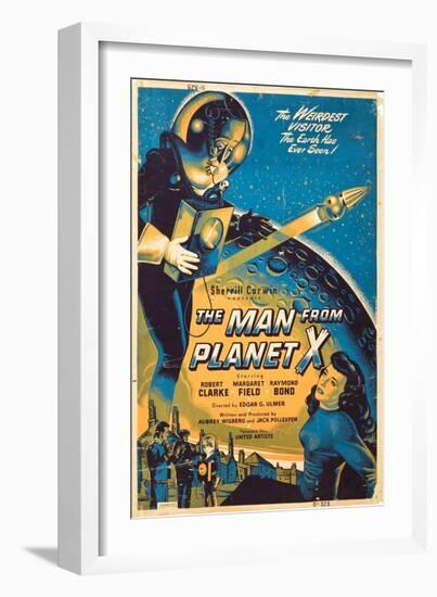 The Man From The Planet X, Pat Goldin, Margaret Field, 1951-null-Framed Art Print