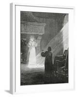 The Man in the Iron Mask, 19th Century-Tony Robert-fleury-Framed Giclee Print