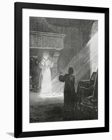 The Man in the Iron Mask, 19th Century-Tony Robert-fleury-Framed Giclee Print