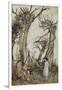 The Man in the Wilderness-Arthur Rackham-Framed Giclee Print